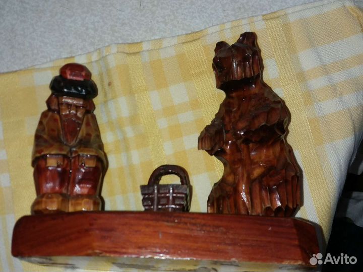 Медведь с мужиком СССР