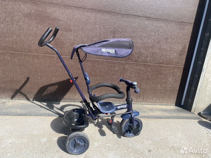 Велосипед коляска с ручкой