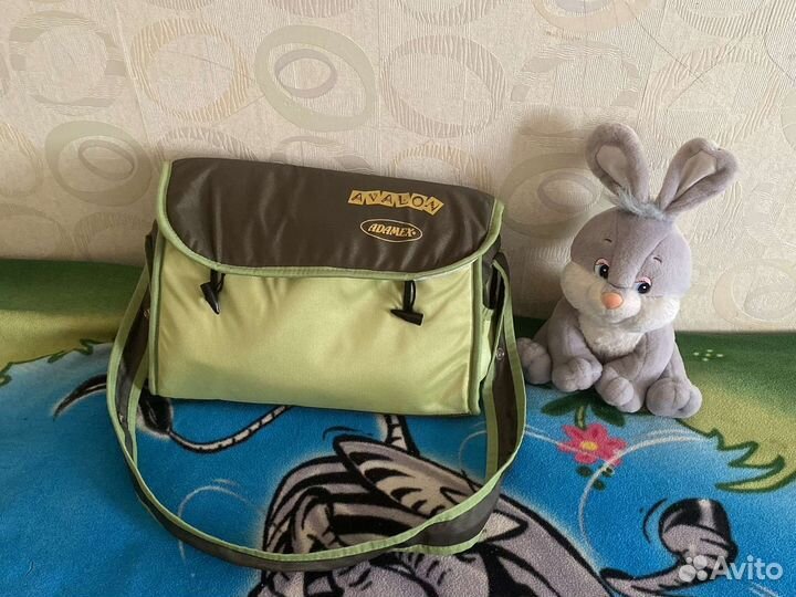 Сумка для мамы и ребенка от коляски зеленая