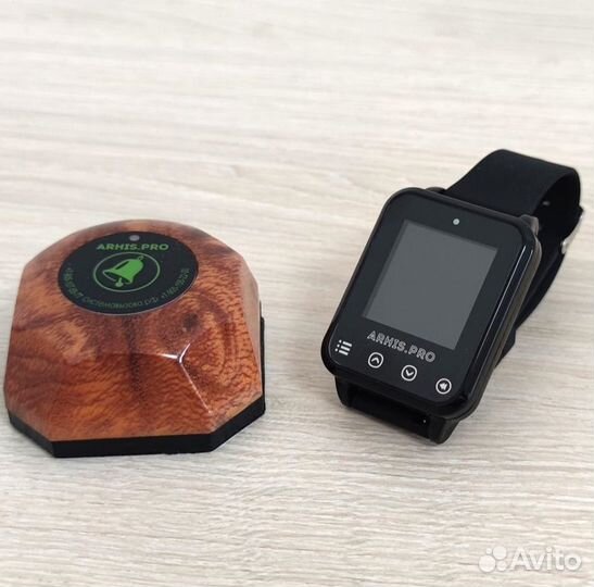 Кнопка вызова официанта Бургер с часами Элит