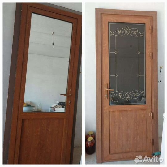 Дверь алюминиевая