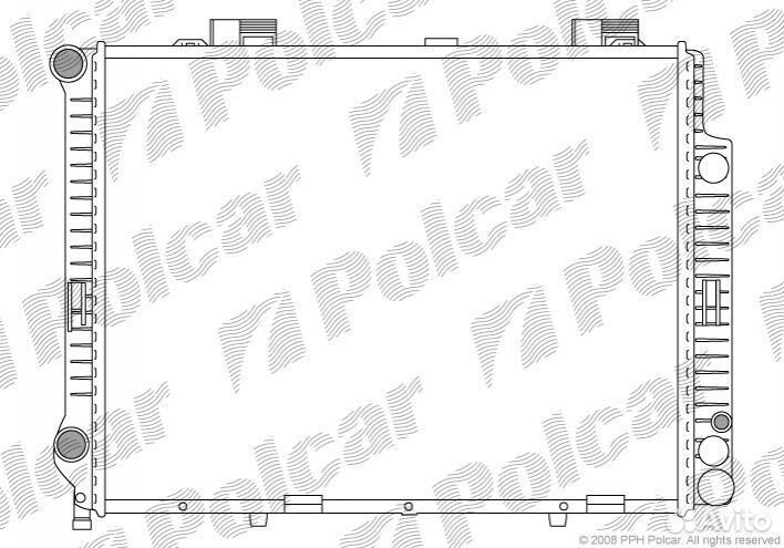 Радиатор охлаждения Mercedes W210