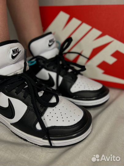 Кроссовки nike dunk low twist panda 23,5 см