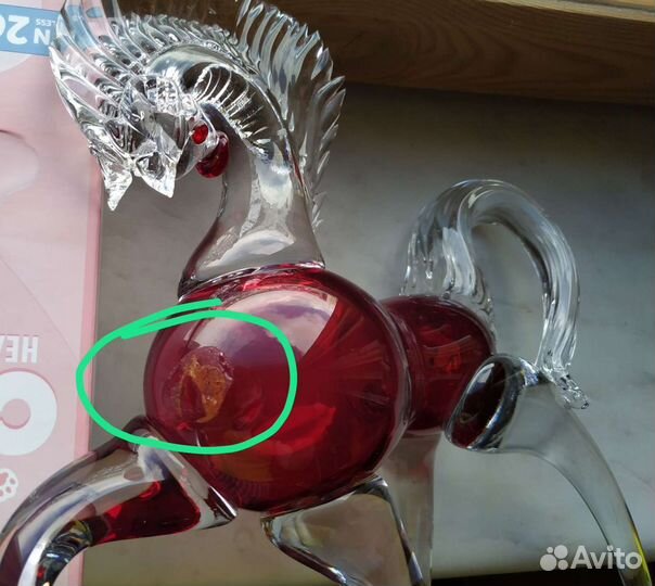 Статуэтка конь хрустальный 30*26