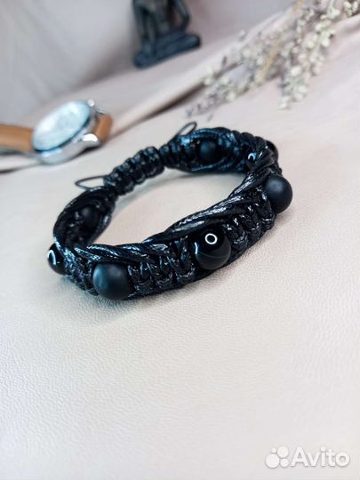 Мужской браслет Magic Node с натуральным камнем