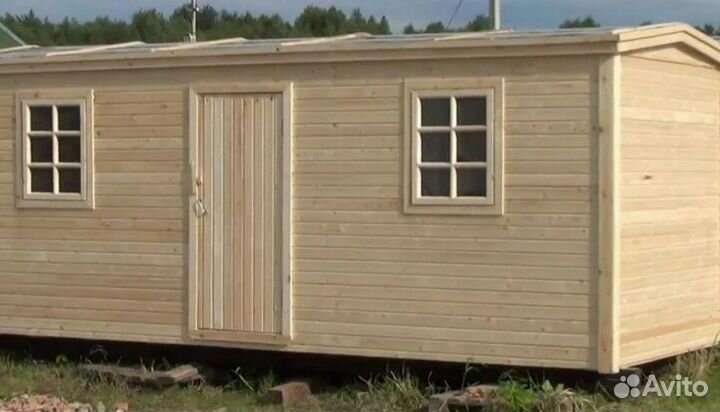 Бытовка (распашонка) деревянная - (дб-12)