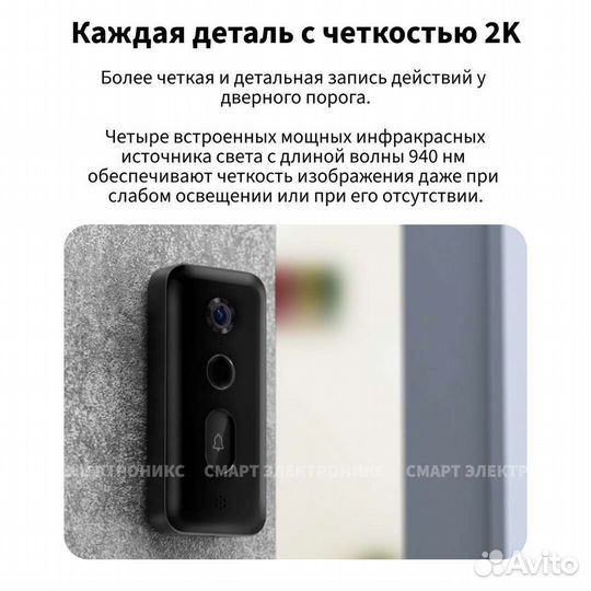 Умный дверной звонок Xiaomi Smart Doorbell 3