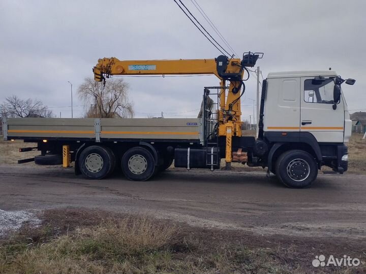 Бортовой грузовик МАЗ 6312 с КМУ Витстройтехмаш, 2014