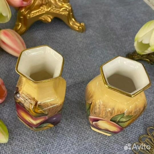 Винтаж вазочки Orchard Gold