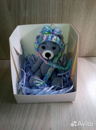 Вязаная игрушка крючком Мишка Тедди