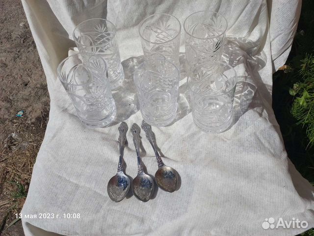 Набор стаканов,дядьковский хрусталь