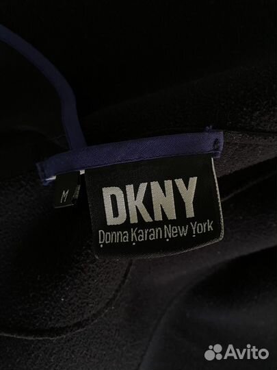 Винтажная женская кожаная куртка dkny