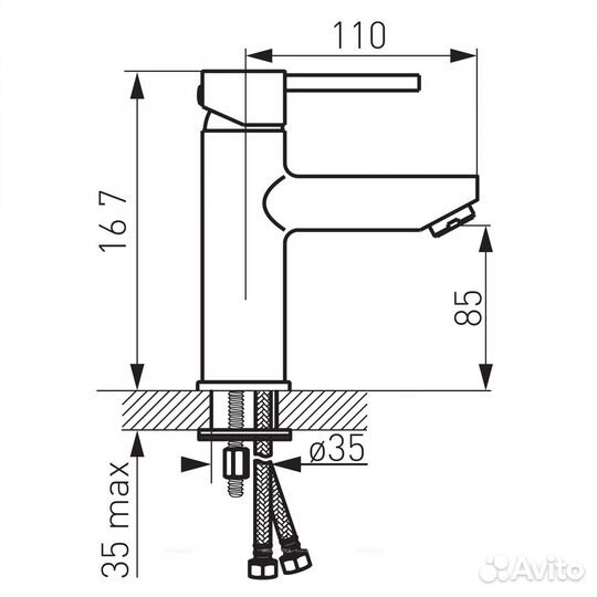 Смеситель Ferro Fiesta BFI2 для раковины