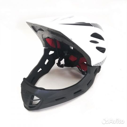 Шлем детский кроссовый вело CN (белый)