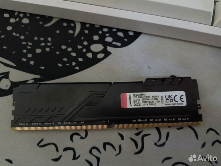 Озу Kingston Fury Beast Black 32gb ddr4 3200mhz