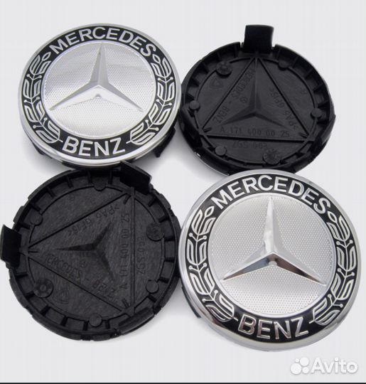 Заглушки на литые диски Mercedes, BMW