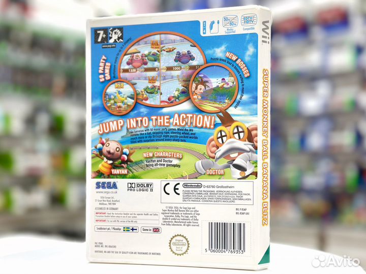 Super Monkey Ball: Banana Blitz (Wii) Б/У