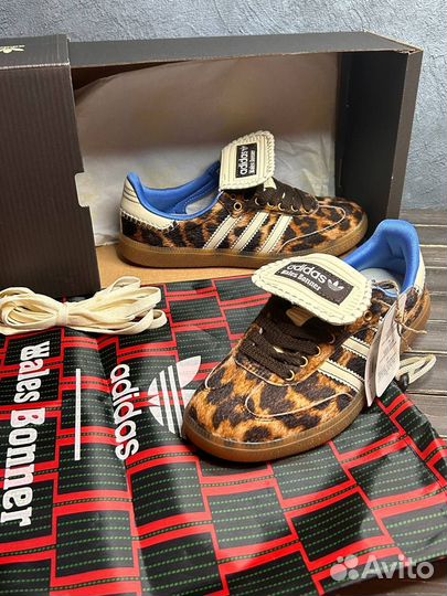 Кроссовки Adidas samba Pony wales bonner leopard