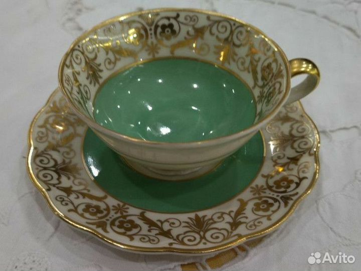 Антиквариат кофейная пара Königl. pr.Tettau