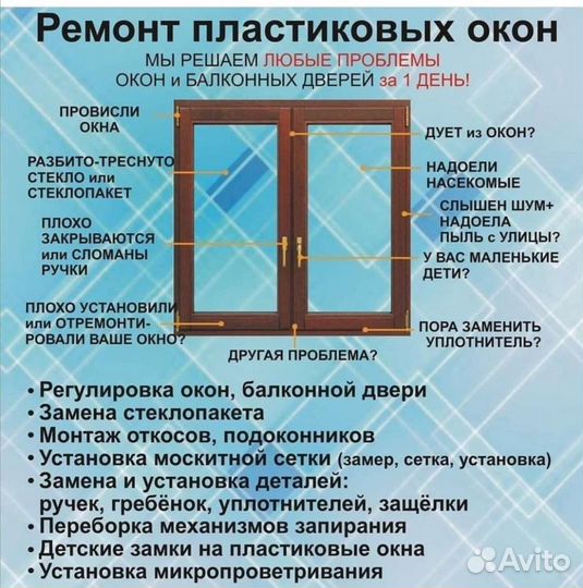 Регулировка пластиковых окон