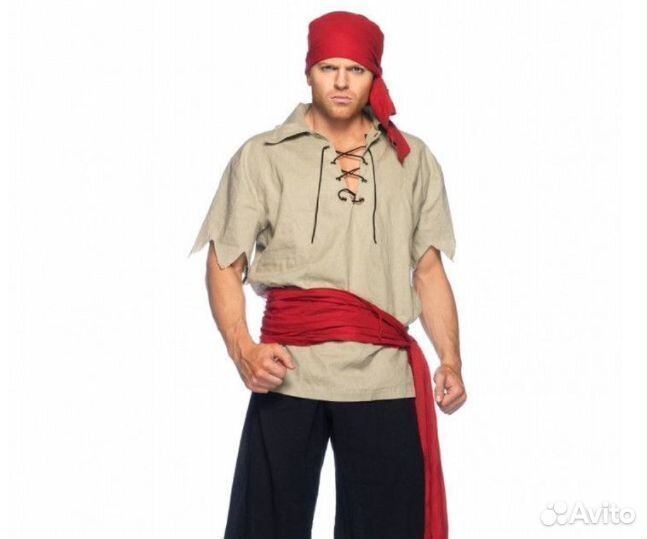 Костюм Пирата с красным поясом размер хl