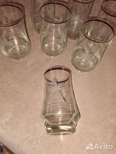 Стаканы тонкое стекло СССР