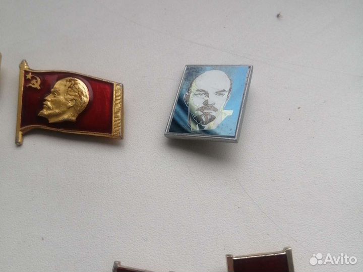 Значок С советской символикой ленин,сьезды,СССР