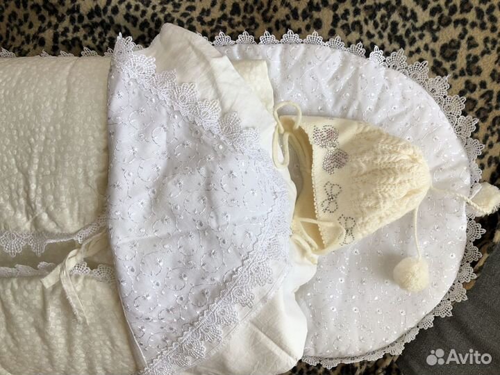 Конверт одеяло на выписку весна осень