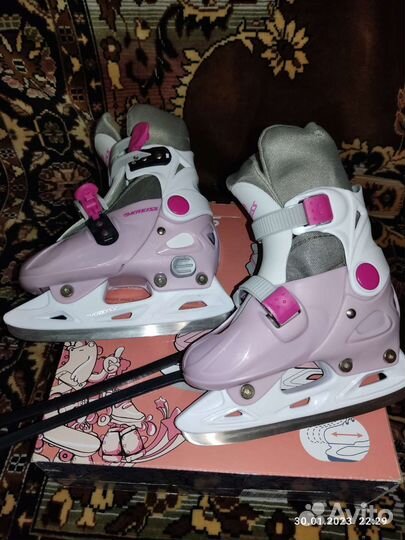 Коньки раздвижные 29-32