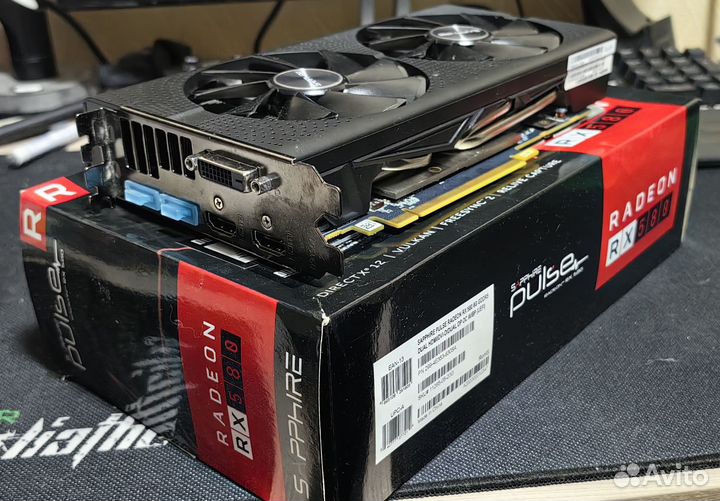 Видеокарта AMD Radeon rx580 8gb sapphire