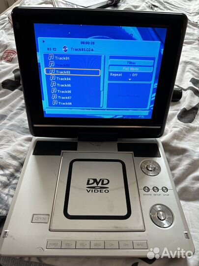 Портативный dvd плеер с тв тюнером Eplutus