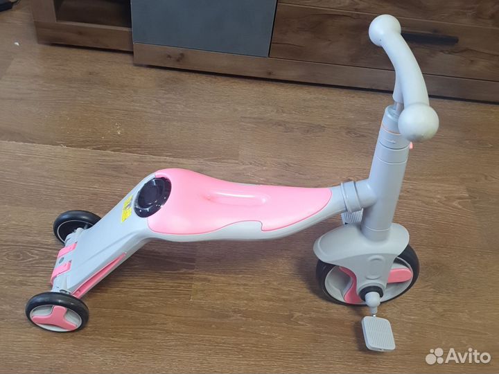 Самокат детский 3 в 1 музыкальный