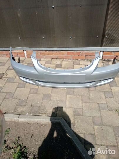 Бампера в цвет на hyundai accent