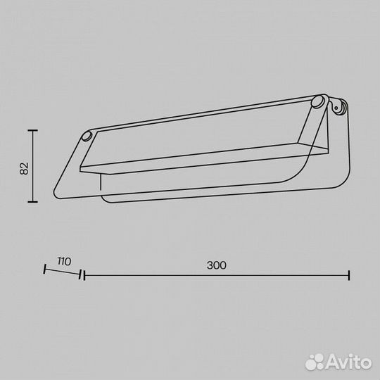 Накладной светильник Maytoni Flat MOD296WL-L6BS3K