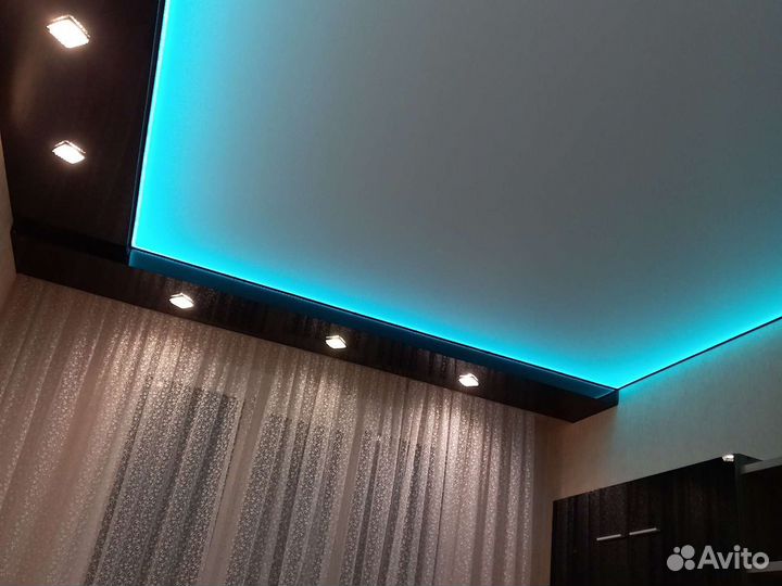 Натяжные потолки,электрика