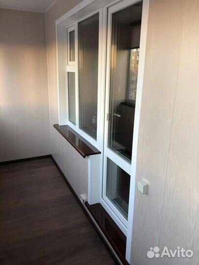 Оделка лоджии со шкафом