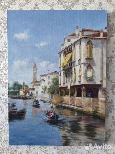 Картина маслом Италия Венеция Итальянский пейзаж