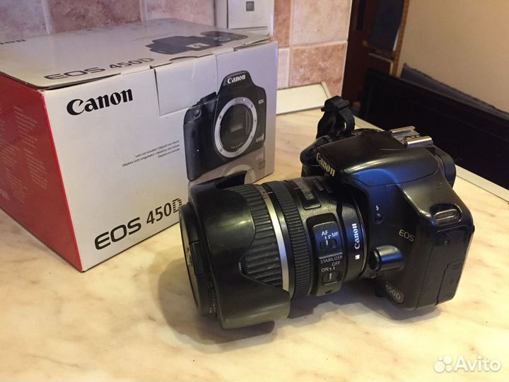 Фотоаппарат Canon 450 D с доп. аксессуарами