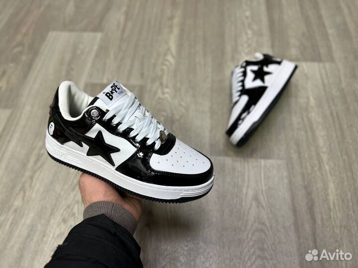 Кроссовки Bape Sta Air Force 1 Black White (36-45)