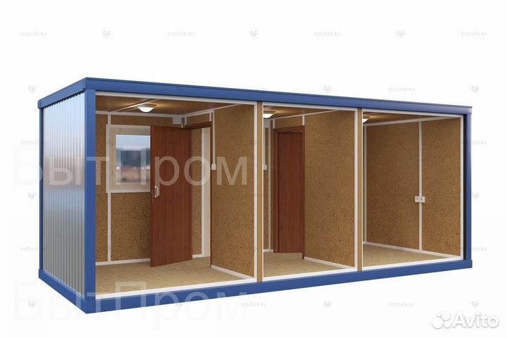 Металлические бытовка модульная