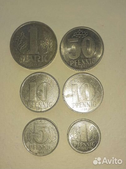 Монеты : марки гдр
