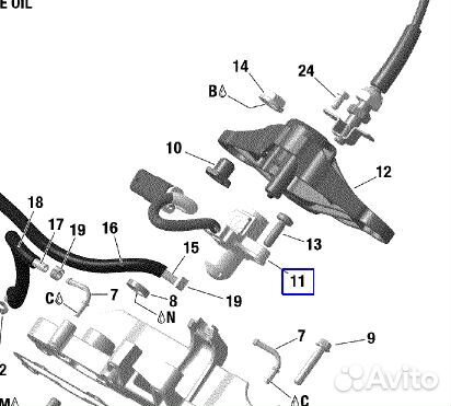 420855295 Датчик положения rave клапана