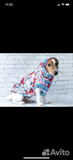 Дождевик для собаки французский бульдог