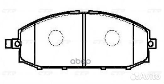 Колодки передние infiniti CTR GK0829 GK0829 CTR