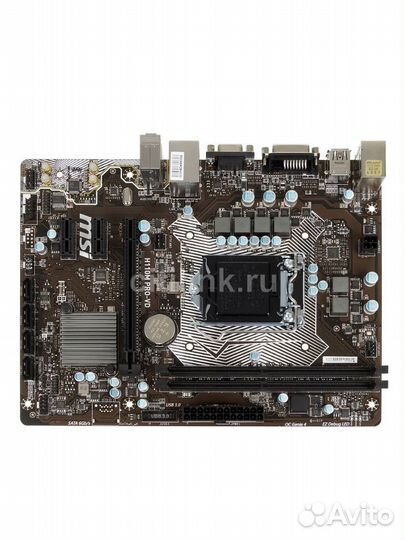 Материнская плата MSI H110M PRO-VD, LGA 1151