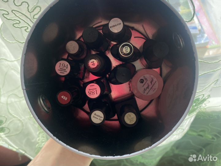 Набор гель лаков (база, топ, цвета, укреп.)