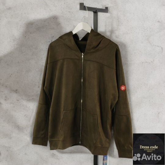 Велюровое зип худи Cavempt