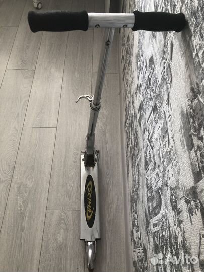 Самокат складной в чехле железный