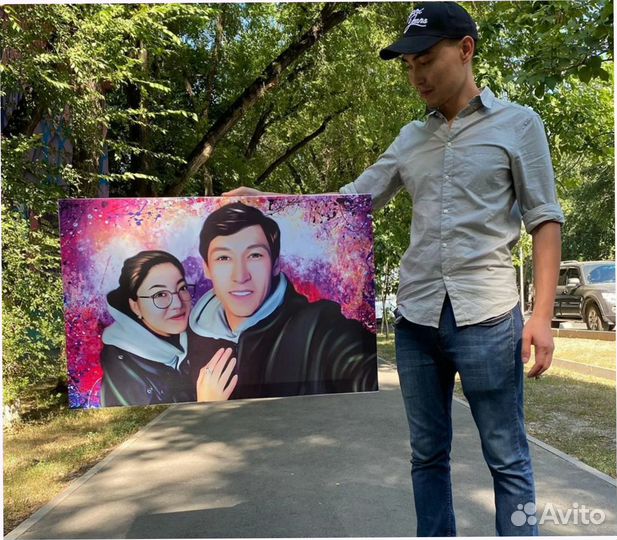 Портрет на холсте по фото