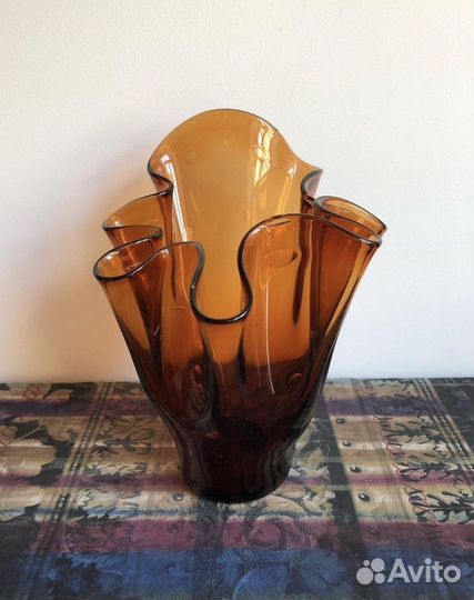 Вазочка цветное стекло, СССР